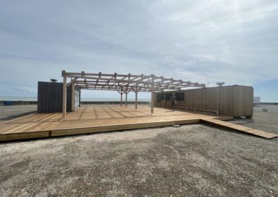 Réalisation d’une charpente sur mesure pour deux restaurants à La Rochelle (La Pallice)