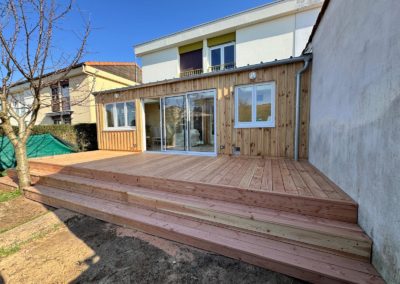 Réalisation d’une extension bois avec salon-salle à manger à La Rochelle